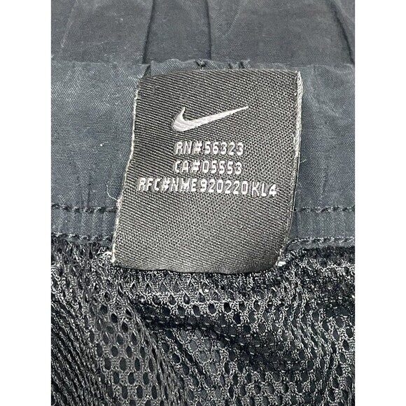 NIKE Mens Swimsuit Bottom Trunk Shorts Size L Black Yellow Pants Drawstring - Picture 7 of 10